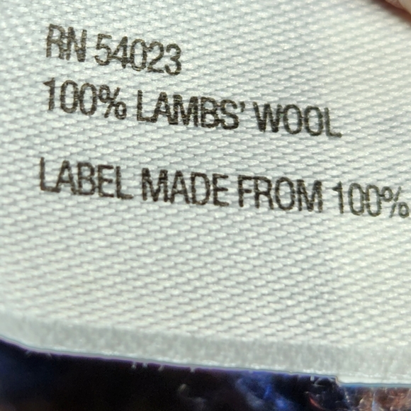 Gap Lamb's Wool Navy & Tan Open Front Cardigan Size XSmall - Picture 6 of 7